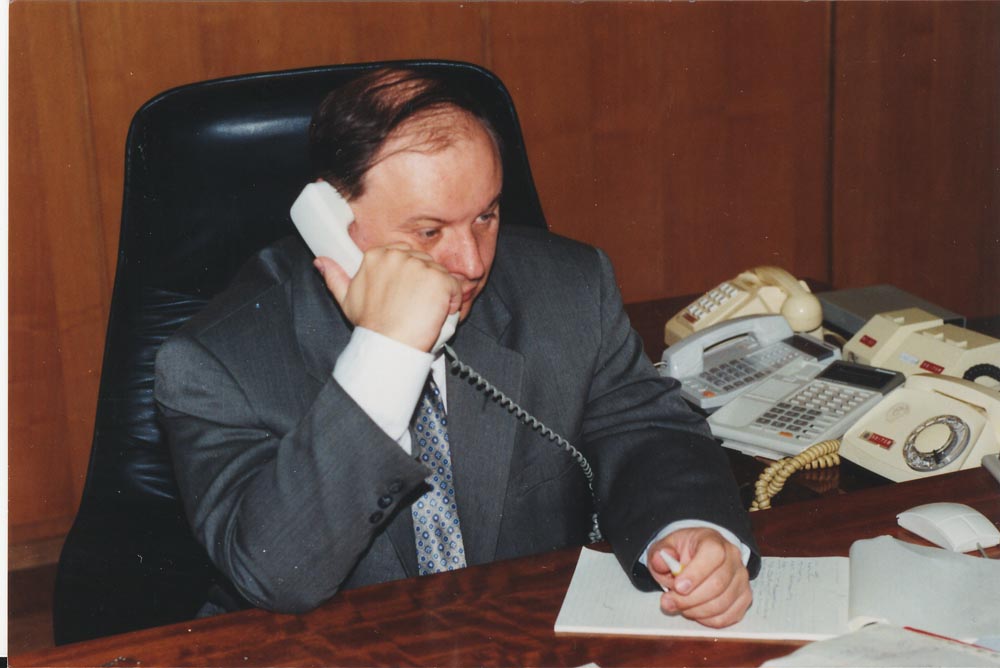 В кабинете ИЭППП, 1993г.